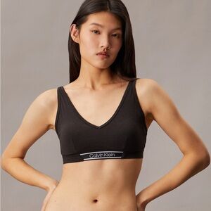 Calvin Klein Black V-Neck Bralette